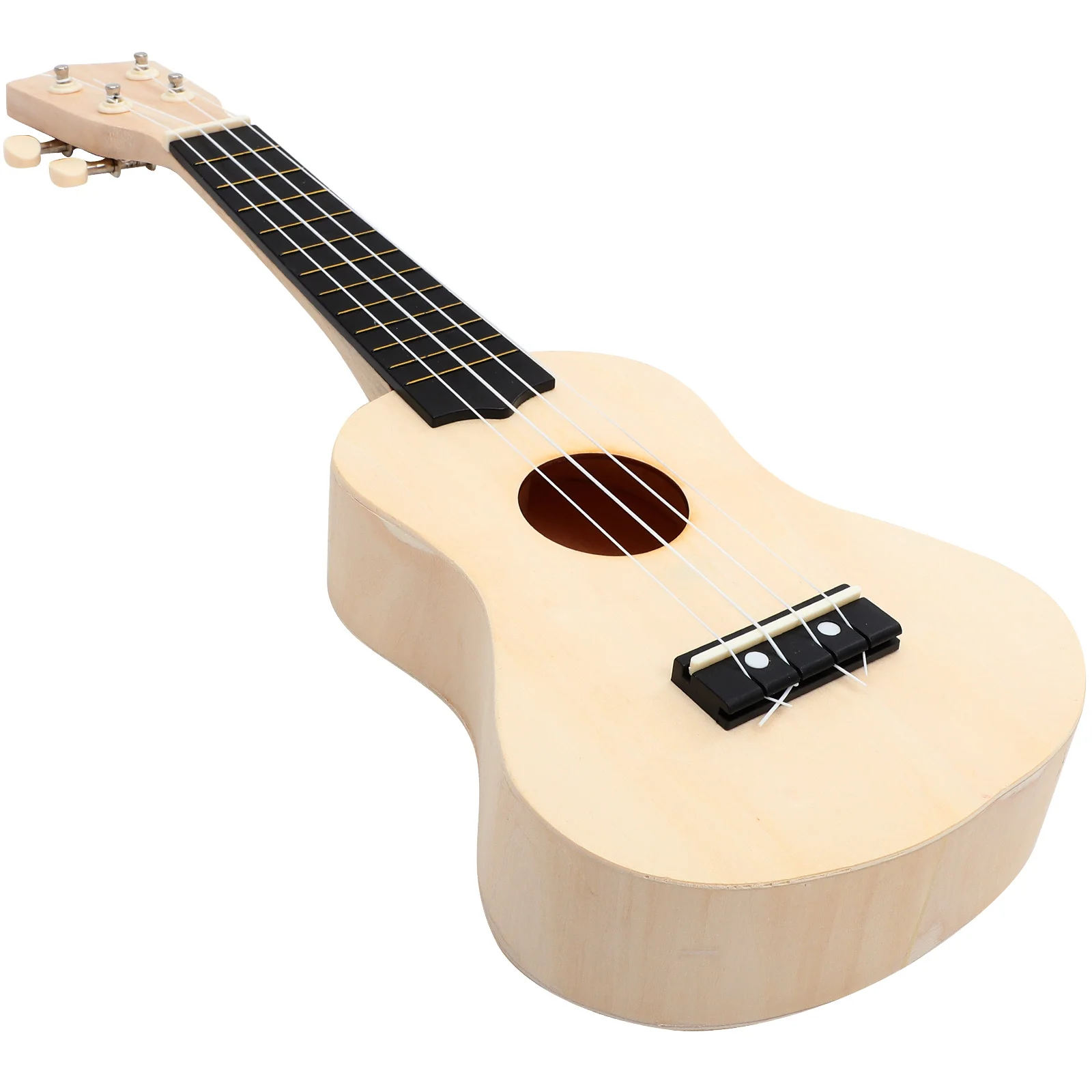 Music Toys Creative Guitar Assembling Kit Ukulele DIY Hand Painting Wooden Beige Child