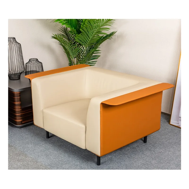 Modern Luxury Leather Office Sofa Set-High Quality Adjustable Height Sectional Sofa for Home Office School Bedroom Use
