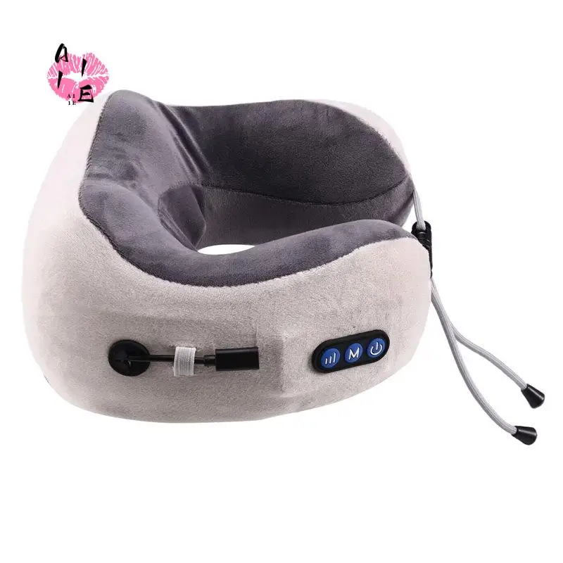 A11E-U-Shaped Neck Massager Portable Car Travel U-Shaped Massage Pillow Usb Rechargeable Electric Pillow