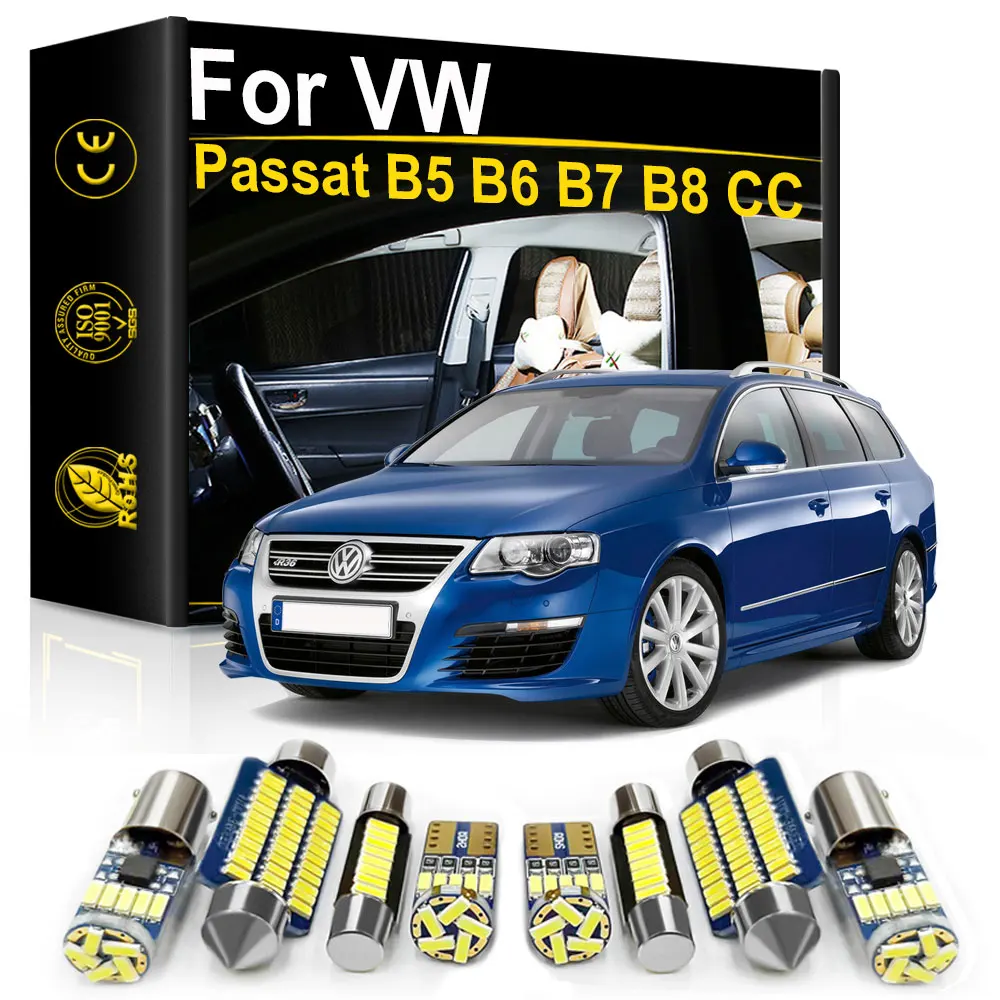 

For Volkswagen VW Passat B5 B6 B7 B8 B4 CC Variant Tuning 1998 2006 2007 2016 2017 Car Interior LED Light Canbus Indoor Bulbs