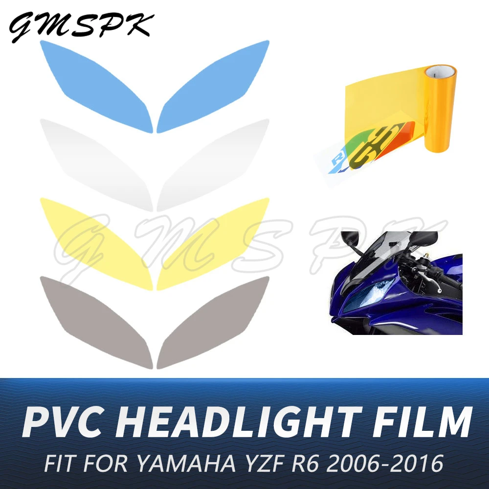 

Transparent Motorcycle Headlight Protection Film Front Headlamp Sticker Decals Fit for Yamaha YZFR6 YZF-R6 YZF R6 2006-2016