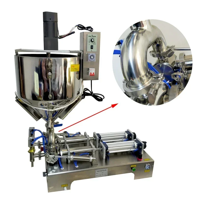 

To Paste Filling Machine For Face Cream Tomato Sauce Peanut Sauce Chili Sauce Filling Machine With Heating Mixing Function