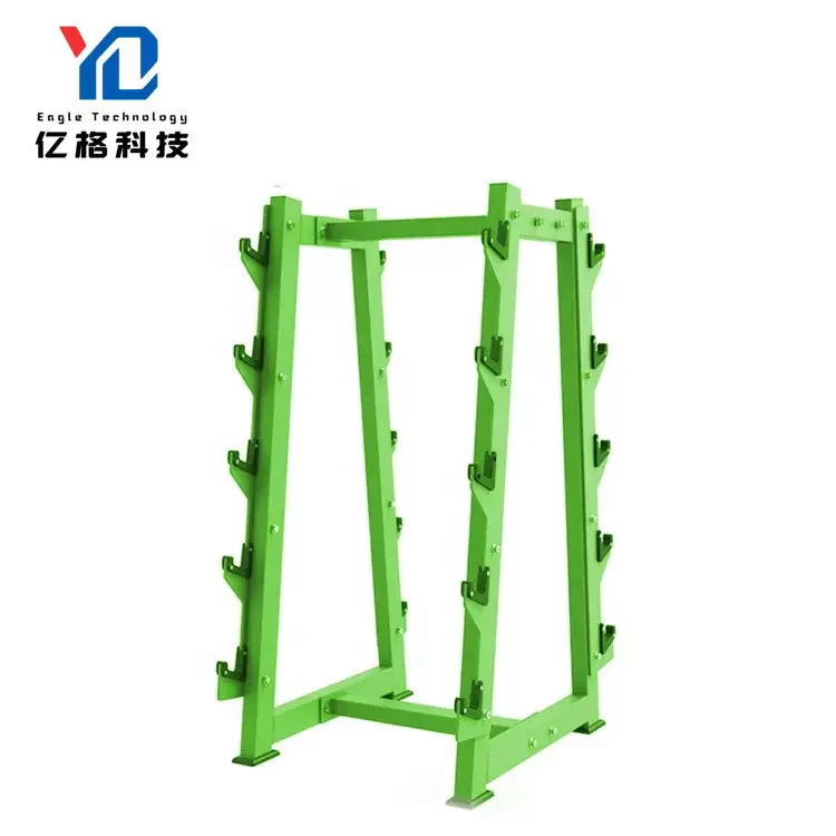 4058 Gym Training Rack Straight bar Curved bar Fixed Weight Lifting Barbell Set Rack Barbell Storage Rack