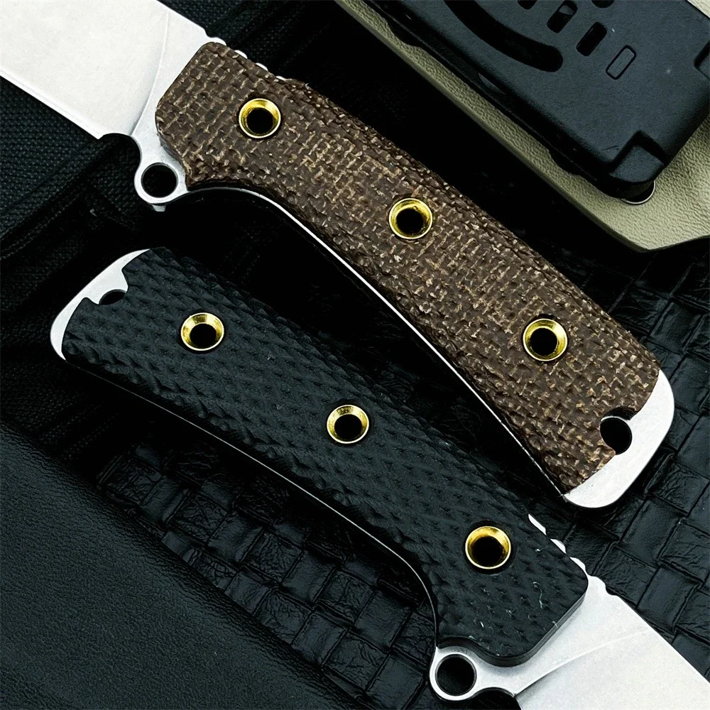 Hidden Canyon Hunter Feststehendes Messer mit Scheide 8Cr13mov Klinge, Micarta-Griff EDC Outdoor Camping Taktisches Überlebenswerkzeug