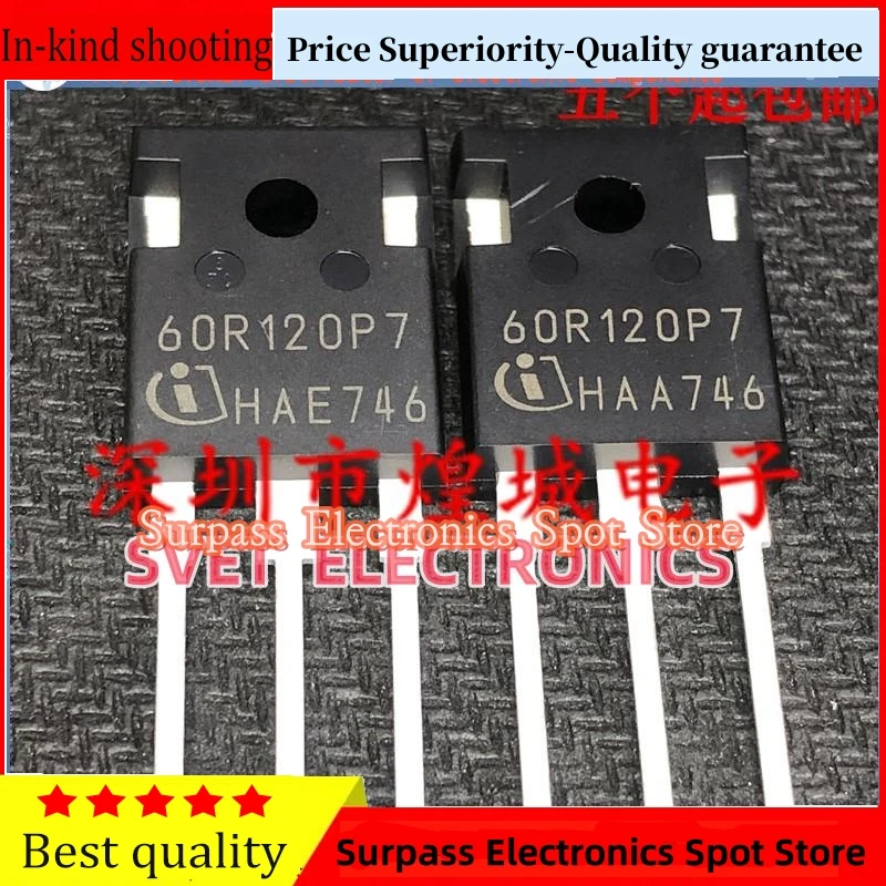 10PCS-50PCS  60R120P7 IPW60R120P7  TO-247 650V 78A  Original  Fast shipping