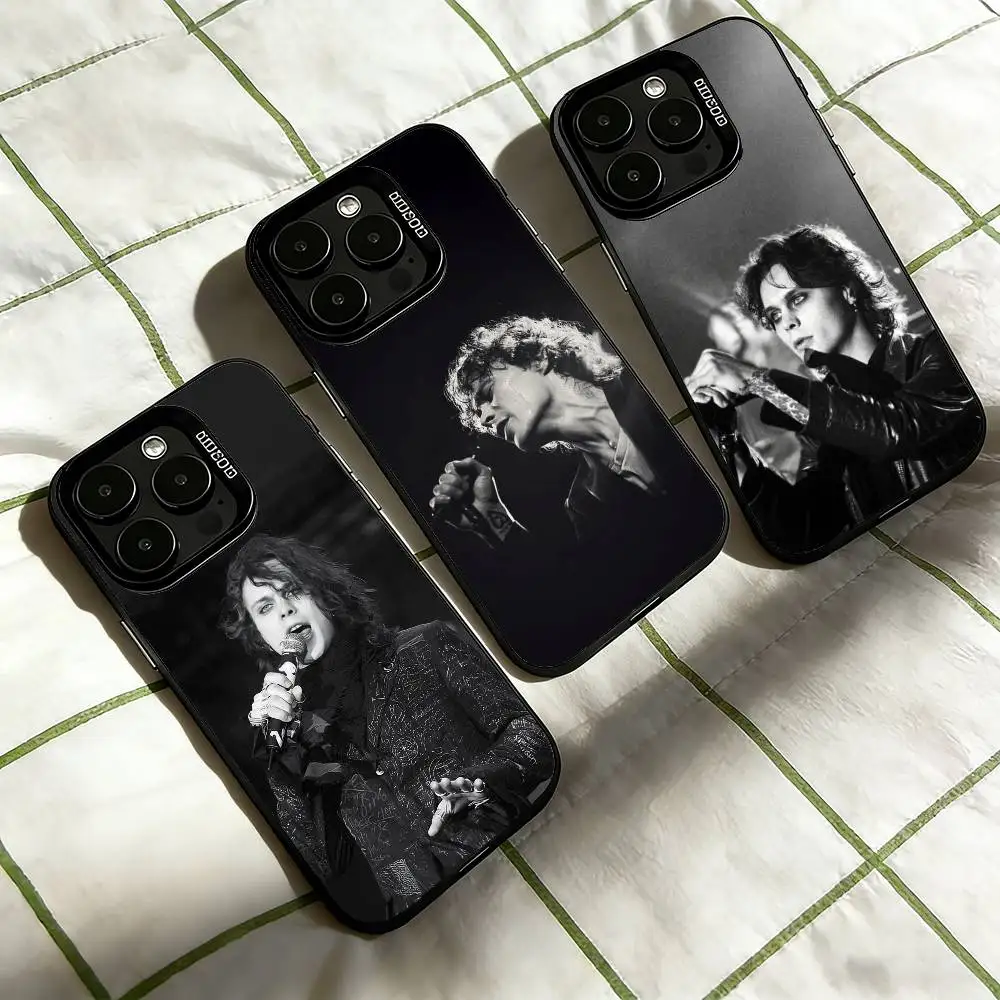 

Ville Valo Finnish V-Vocalist Phone Case For iPhone 17,16,15,14,13,12,11 Plus,Pro Max,XS,Colorful Silver Phone case Funda Cover