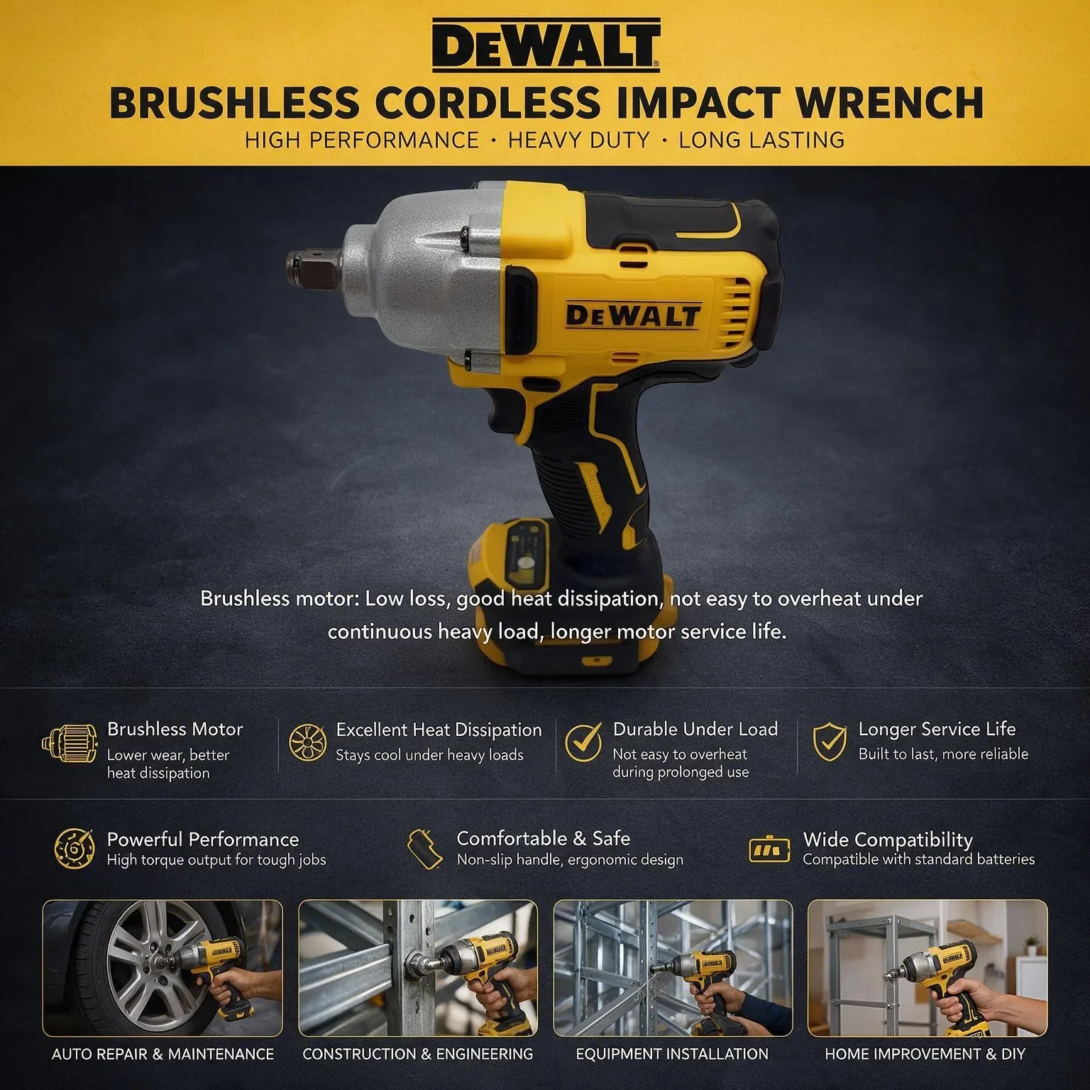 DEWALT DCF900 20V MAX XR 1/2