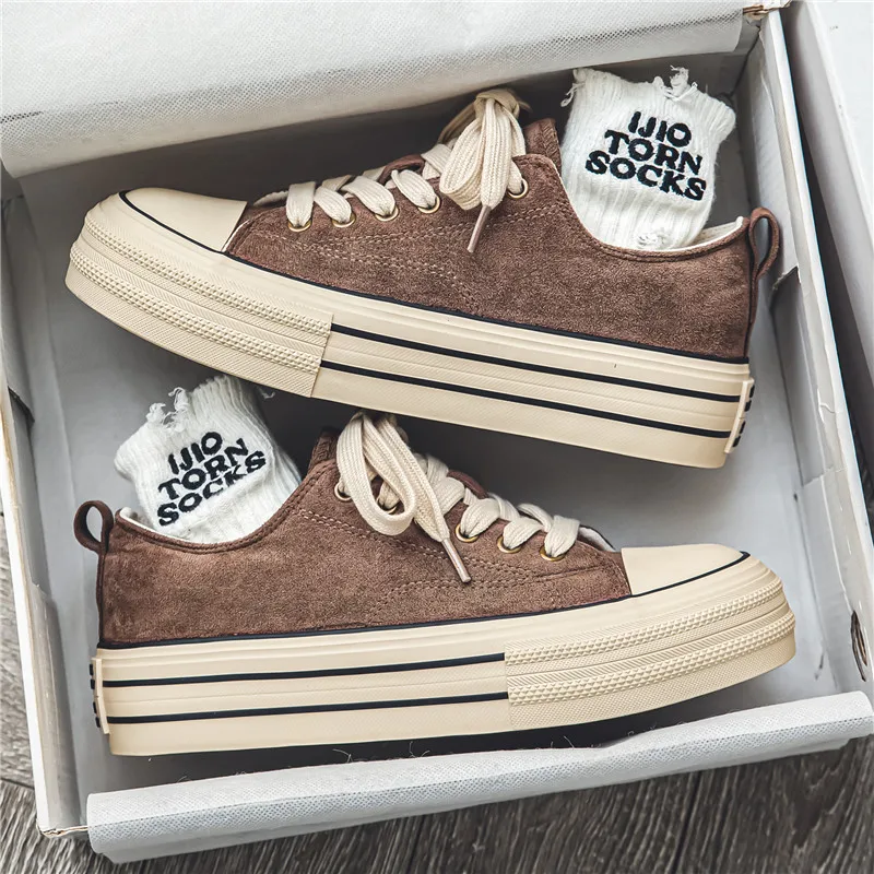 

YRZL Men Women Canvas Sneakers Non Slip Walking Shoes Lightweight Comfortable Casual Skateboard Shoes for Couples Outdoor Sports
