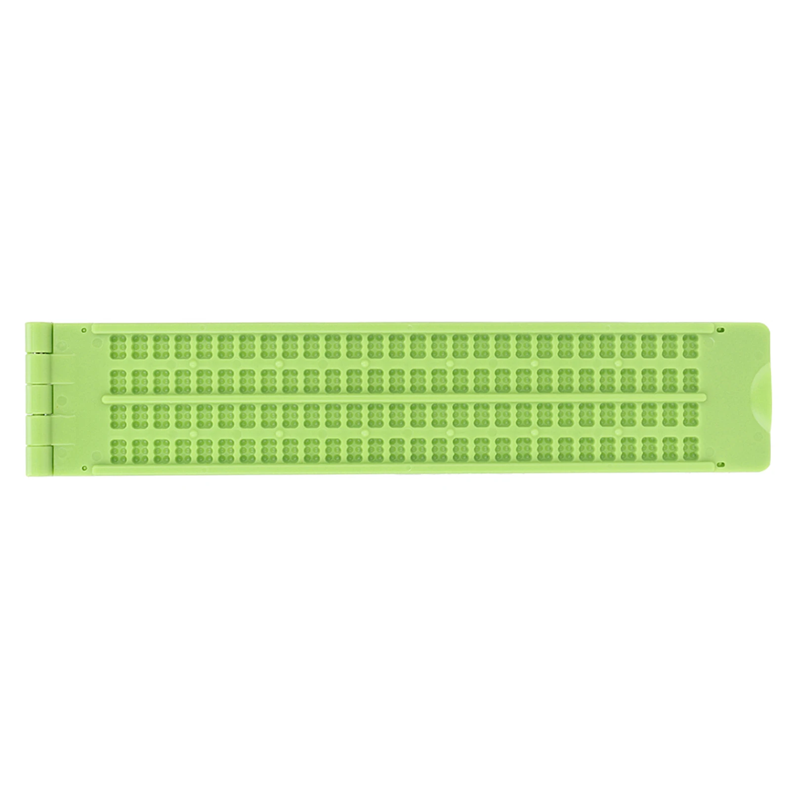 Portable Plastic 4 Lines 28 Cells Braille Writing Slate and Stylus Braille Learning Tool Accessory