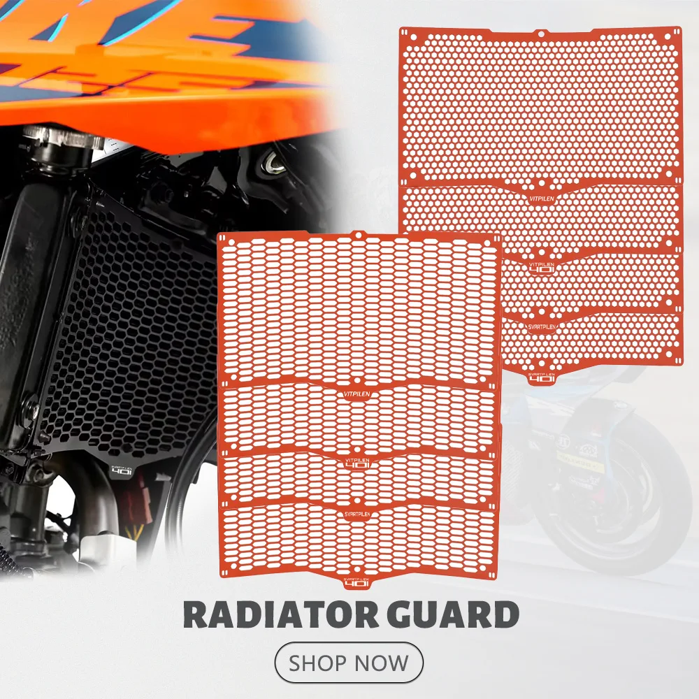 

2026 2025 2024 Motorcycle For HUSQVARNA SVARTPILEN 125 250 401 VITPILEN 125 401 Radiator Grille Cover Guard Protection Protetor