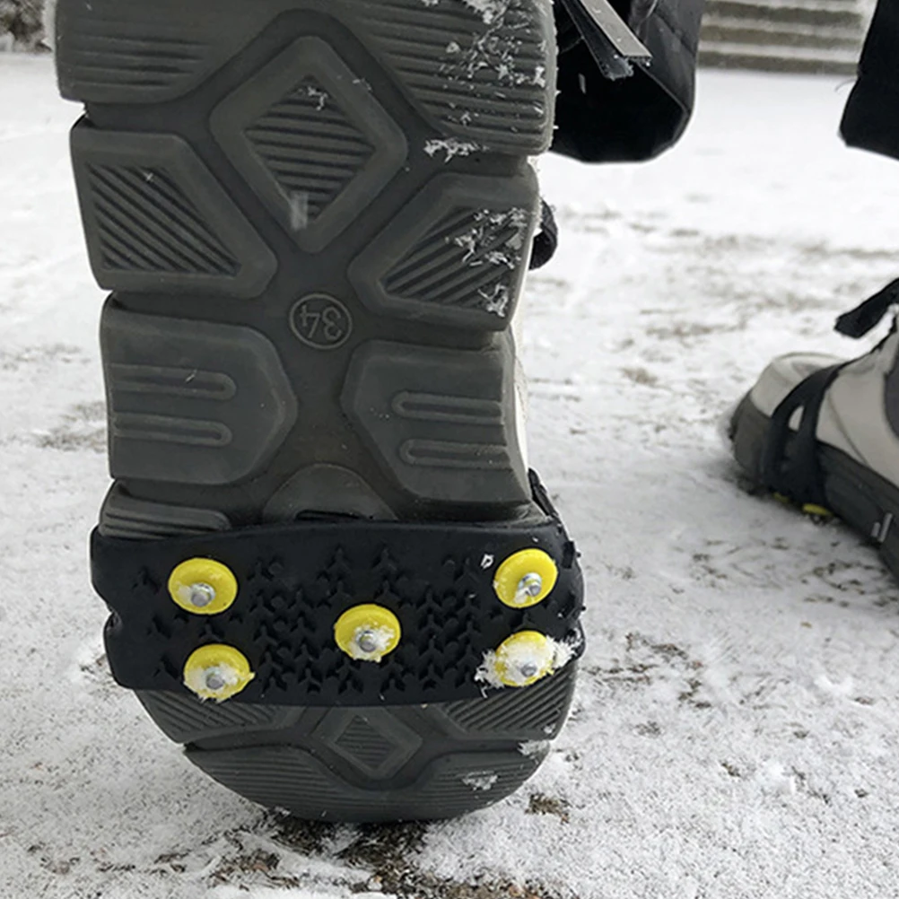 

2Sets AntiSlip IceGrippers SnowSpiked ShoeCover DurableProtector ClimbingSupply MountaineeringEquipment GrassIce WinterFishing
