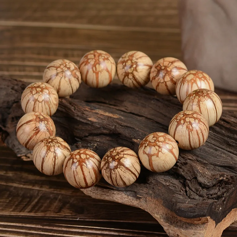 

Men's and Women's Natural Wooden Bracelets, Buddha Beads, Ethnic Style, Fashion Jewelry