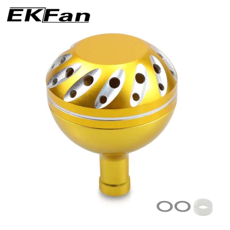 EKfan 30/35/38mm perilla de mango de pesca de Metal para DAI & SHI carrete giratorio Baitcast balancín de pesca piezas de herramientas de bricolaje