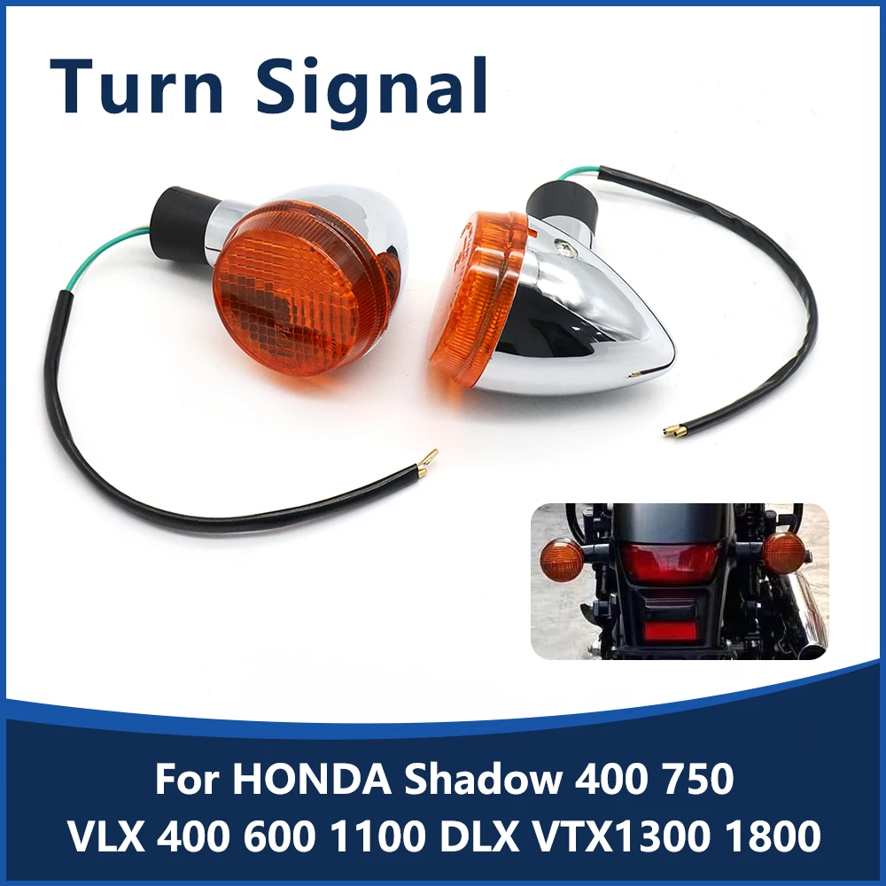 

Motorcycle Front Rear Turn Signal Light Indicator Blinker Lamp For Honda Shadow VT400 VT750 Steed 400 600 VLX 400 600 VTX 1300