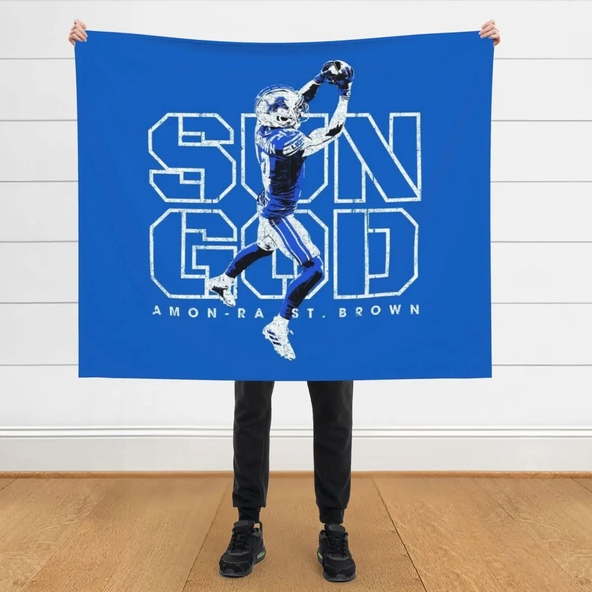 

Amon-Ra St. Brown Throw Blanket for winter Heavy wednesday warm for winter Blankets