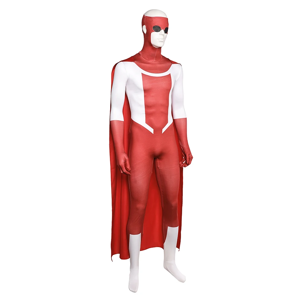 Invincible Mark Grayson Cosplay Fantasia Costume Disguise for Men Zentai Suit Jumpsuit Roleplay Outfits Halloween Carnival Suit