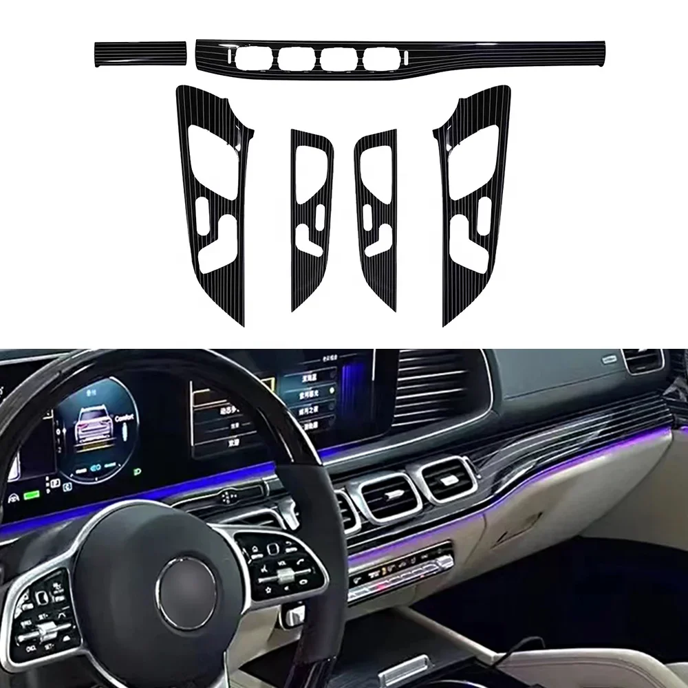 

Auto Interior Piano Paint Style Panel Car Door Dashboard Decorative Trim For GLE GLS W167