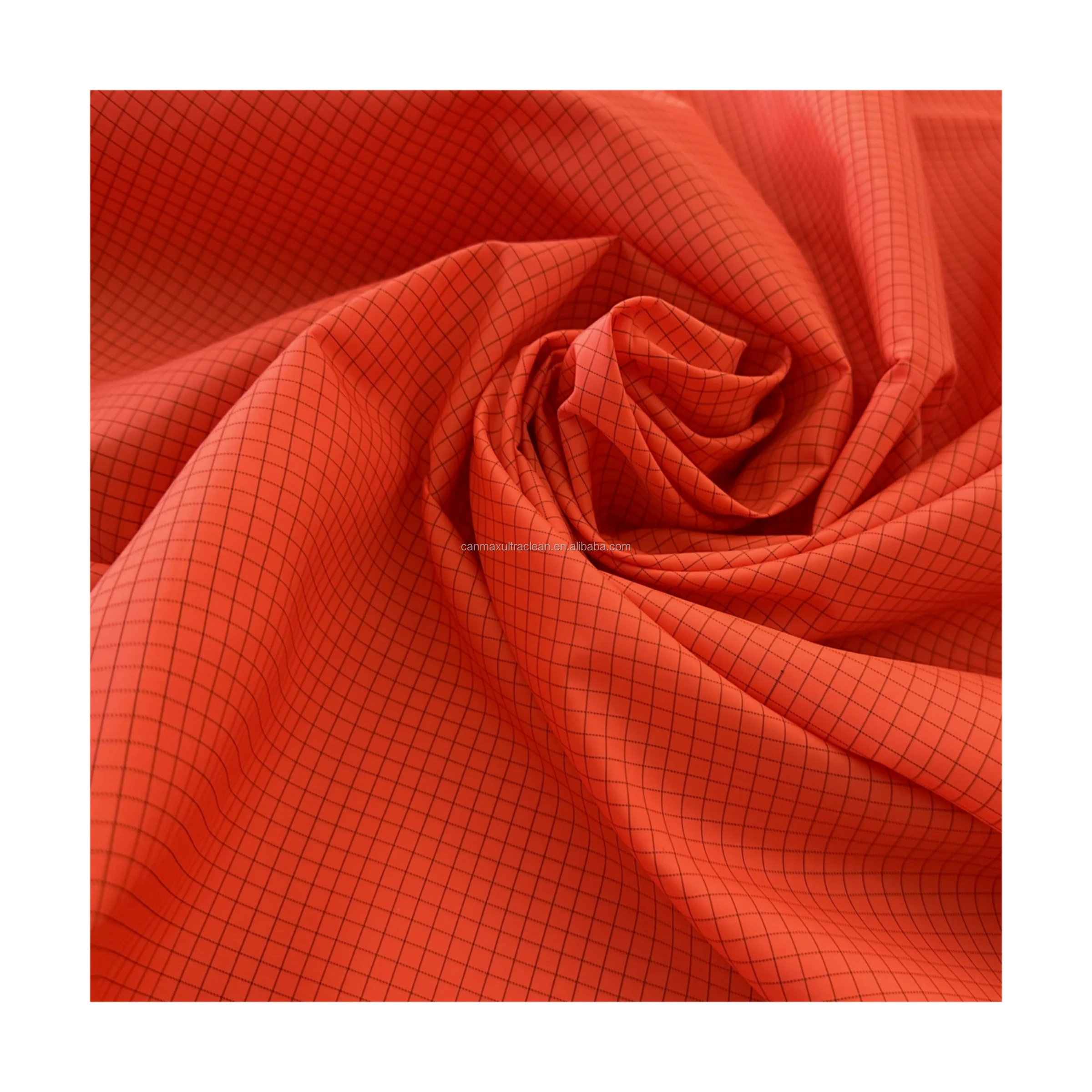 

20 шт. оранжевый 5 мм 10 цветов саржевая сетка в полоску полиэстер антистатический плед ESD ткань для одежды для чистых помещений