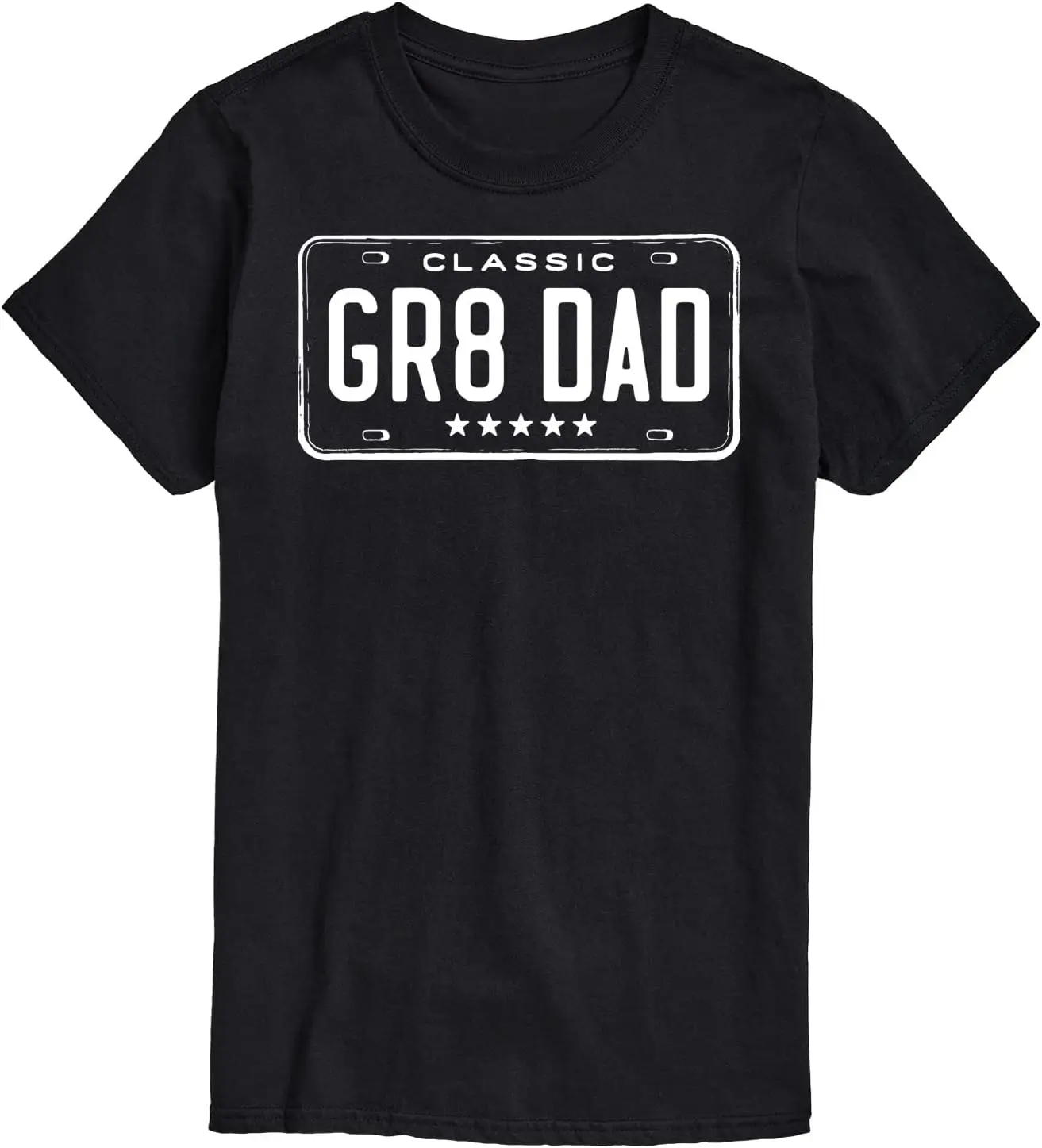 Instant Message - GR8 Dad License Plate - Men's Short Sleeve Graphic T-Shirt