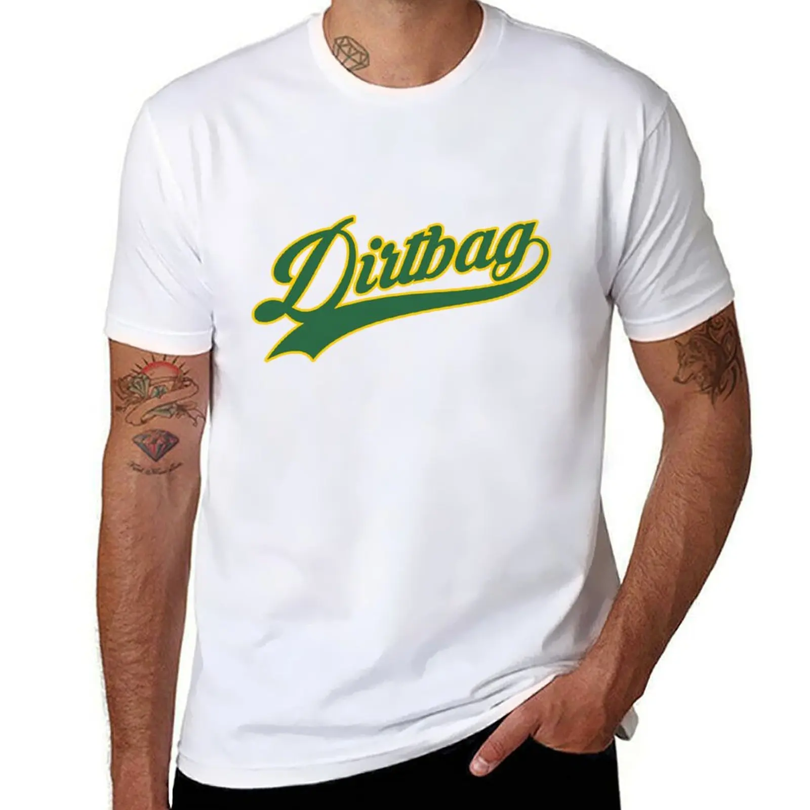 

Yellow & Green Dirtbag T-Shirt printed t shirts for man man tshirt T-Shirt