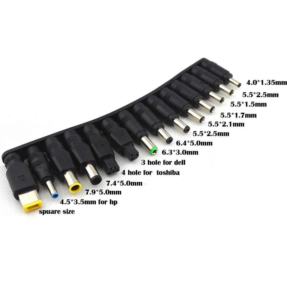 75 Pcs Universal Laptop DC Power Supply Adapter Connector Plug AC DC Conversion Head Jack Charger Connectors Notebook Power Adap