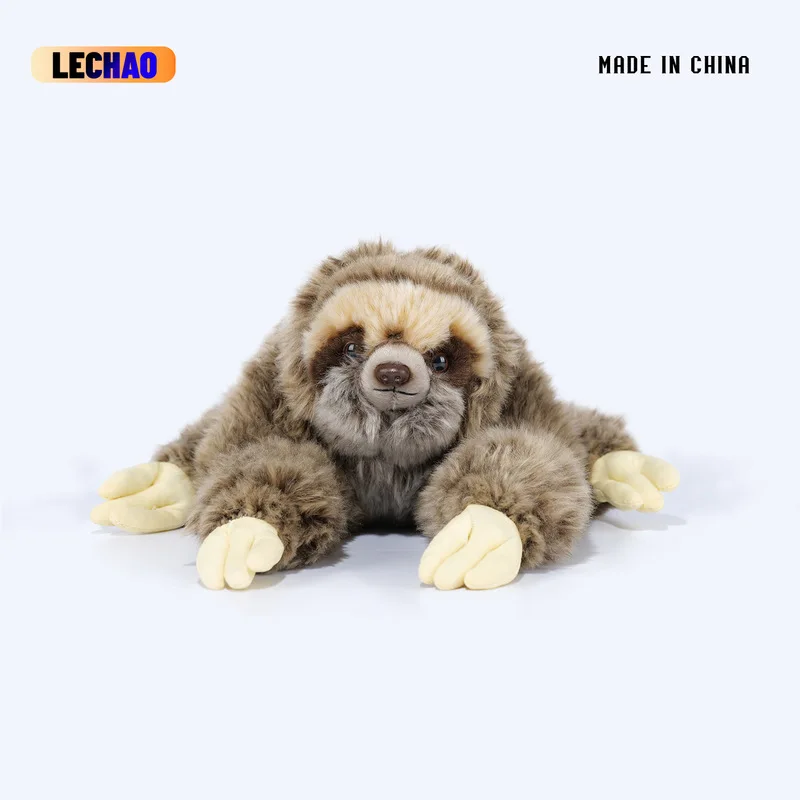 Simulated Sloth Plush Toy 30cm Simulated Stuffed Doll Home Decoration Gift Animal Enthusiast Gift Collectible Holiday Gift