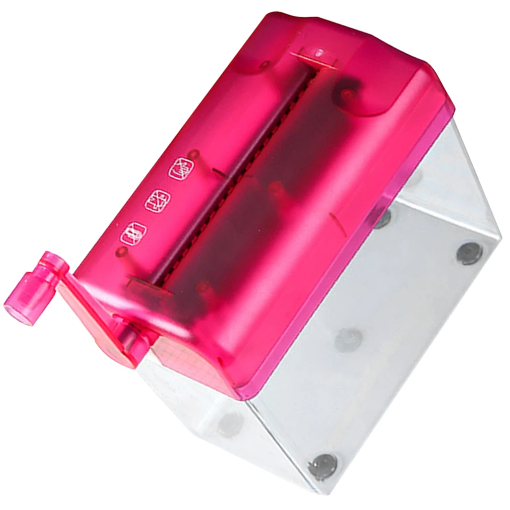 

Manual Paper Home Office Accessory Lightweight Portable Easy Daily Manual Shredder to Use File Destruction Red A4