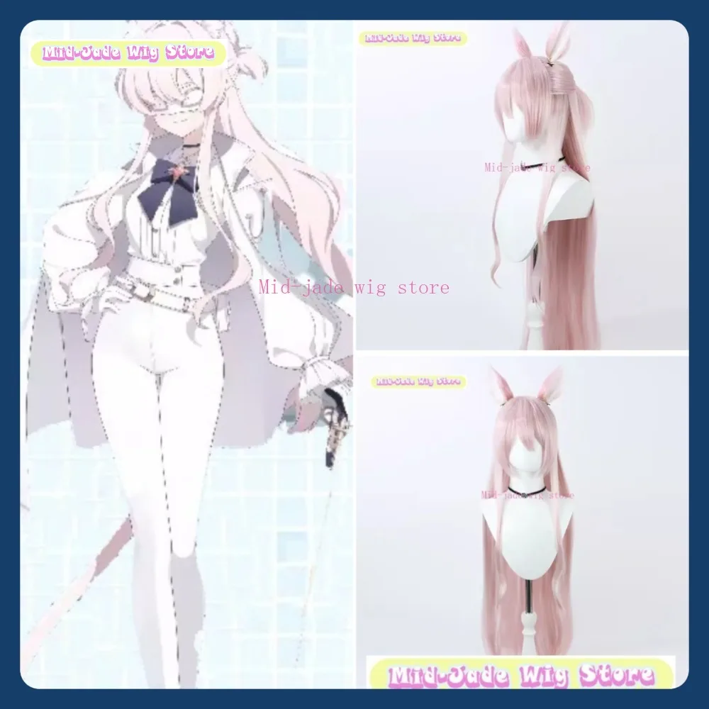 Peruca de jade médio loja azul arquivo akira sorai peruca cosplay anime jogo rpg festa de halloween peruca sintética