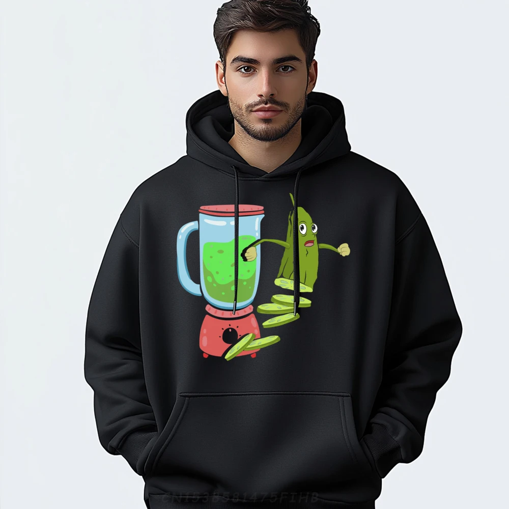

Blender Pickle Cucumber Lover Vegetable Crewneck Hoodies Autumn Sweatshirt Funky Long Sleeve Special Funny Hoodies Casual