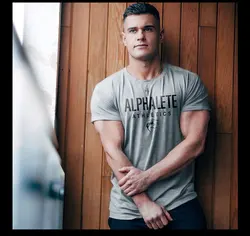 Men Muscle Tshirt Bodybuilding Fashion Cotton Shirts for Men Workout Casual Daily Wear Streetwear