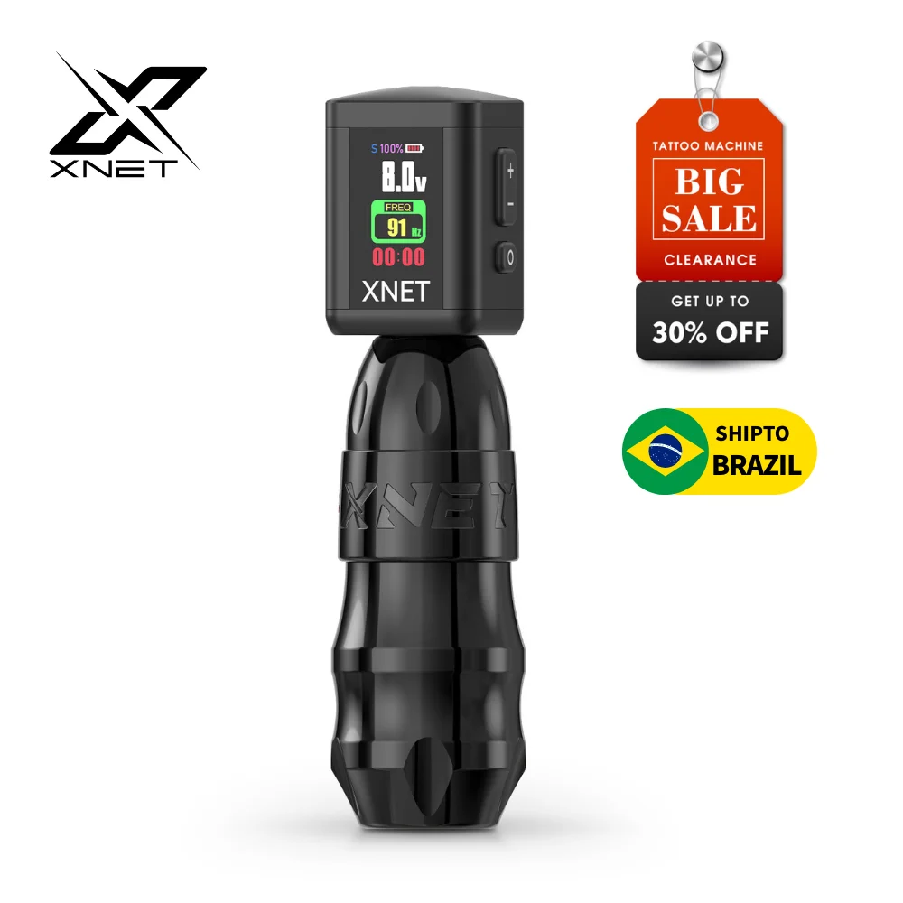 

XNET Sita Wirless Tattoo Machine With 2000mAh Power Supply Brushless Motor Stroke 5.5-4.0-4.5mm Permanent Makeup Pen For Tattoo
