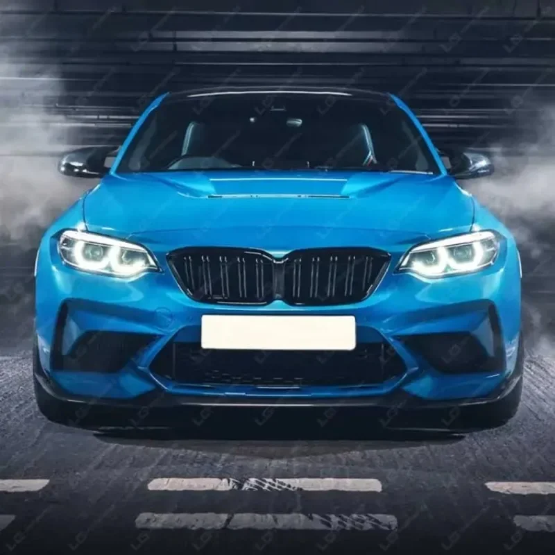 

Для BMW F87 M2 M2C из натурального сухого углеродного волокна, передний бампер 2014-2021, крышка прицепа, спойлер, диффузор, комплекты кузова, отделка автомобильных аксессуаров