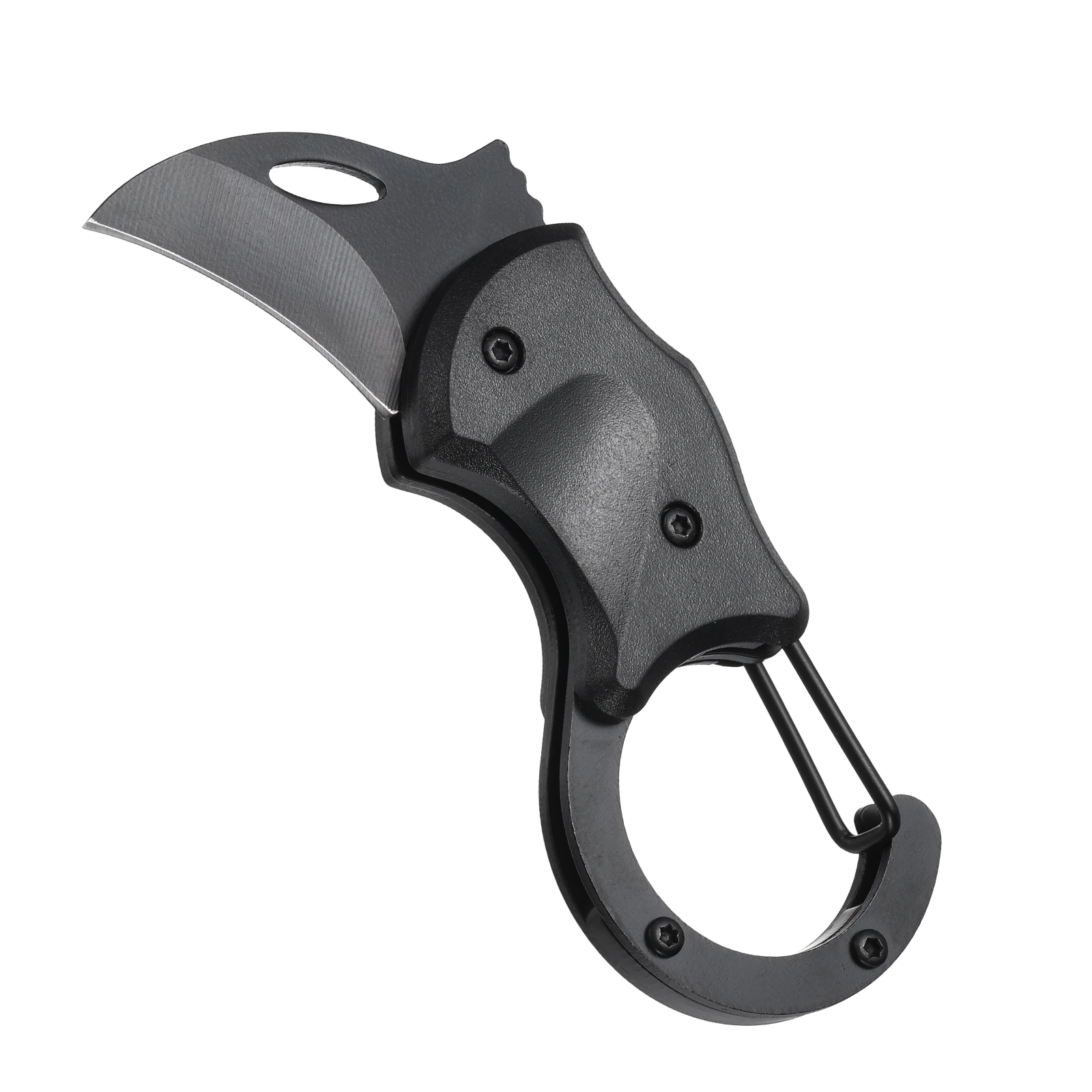 1/2pcs Small Pocket Folding Knife with Carabiners 1.38
