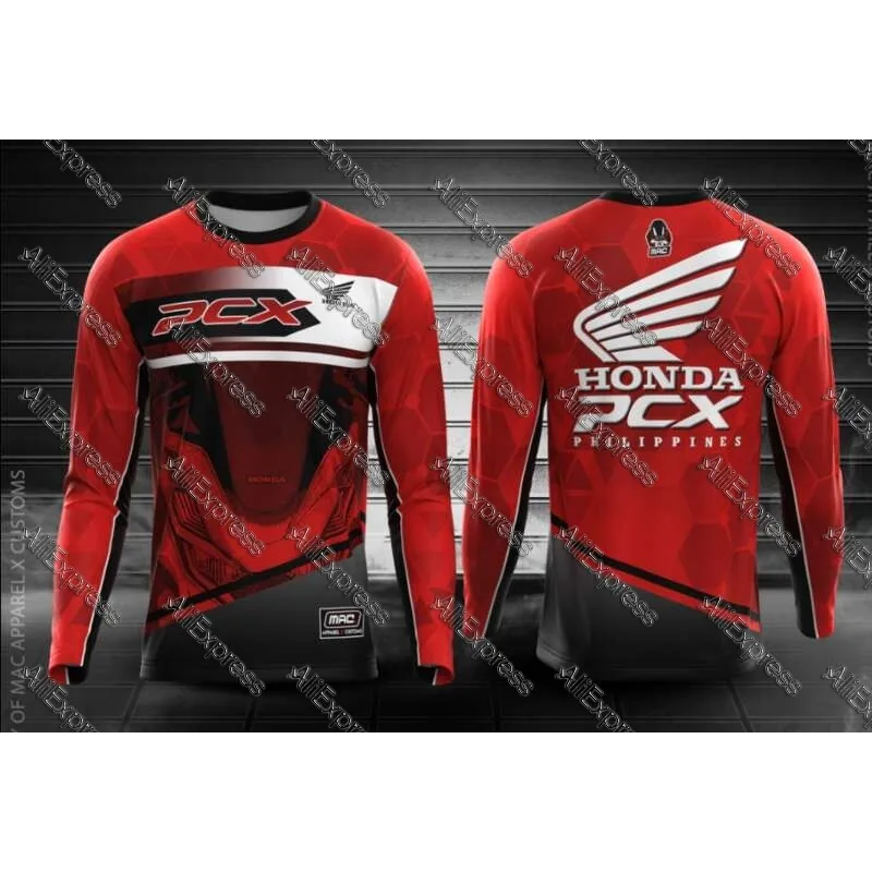 

25 Summer Honda Motorcycle Quick Dry Jersey Long Sleeve Breathable Racing Shirt Comfortable Dirt Bike Gear for Daily Outdoor Use