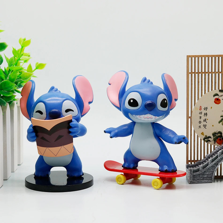 Disney Stitch Action Figure Doll Mystery Blind Box Surprise Collectible Toy Figure Display Desktop Decorations Kids' Favor