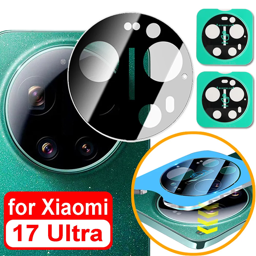 1-3 Stück Objektivschutz aus gehärtetem Glas, vollflächiger Kamera-Schutz für Xiaomi 17 Ultra, Installations-Objektivfolie 17Ultra