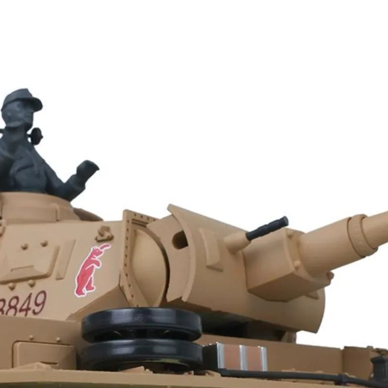 

Радиоуправляемая модель танка HENG LONG 1/16, пластиковая, немецкий Panzer III H, RTR, 3849, с дистанционным управлением, функцией стрельбы BB и дымогенератором, TH17363