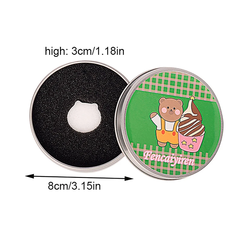 1Pcs Double-Use Makeup Brush Dry Cleaner Box Eye Shadow Brush Color Remover Sponge with Brush Washing Scrubber Cleaning Kit