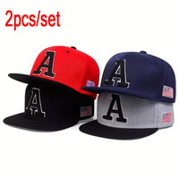 Fashion Men Hip Hop Cap A Letter Embroidery Baseball Caps cotton Snapback Hat Adult adjustment Outdoor Casual Sun Hats Bone