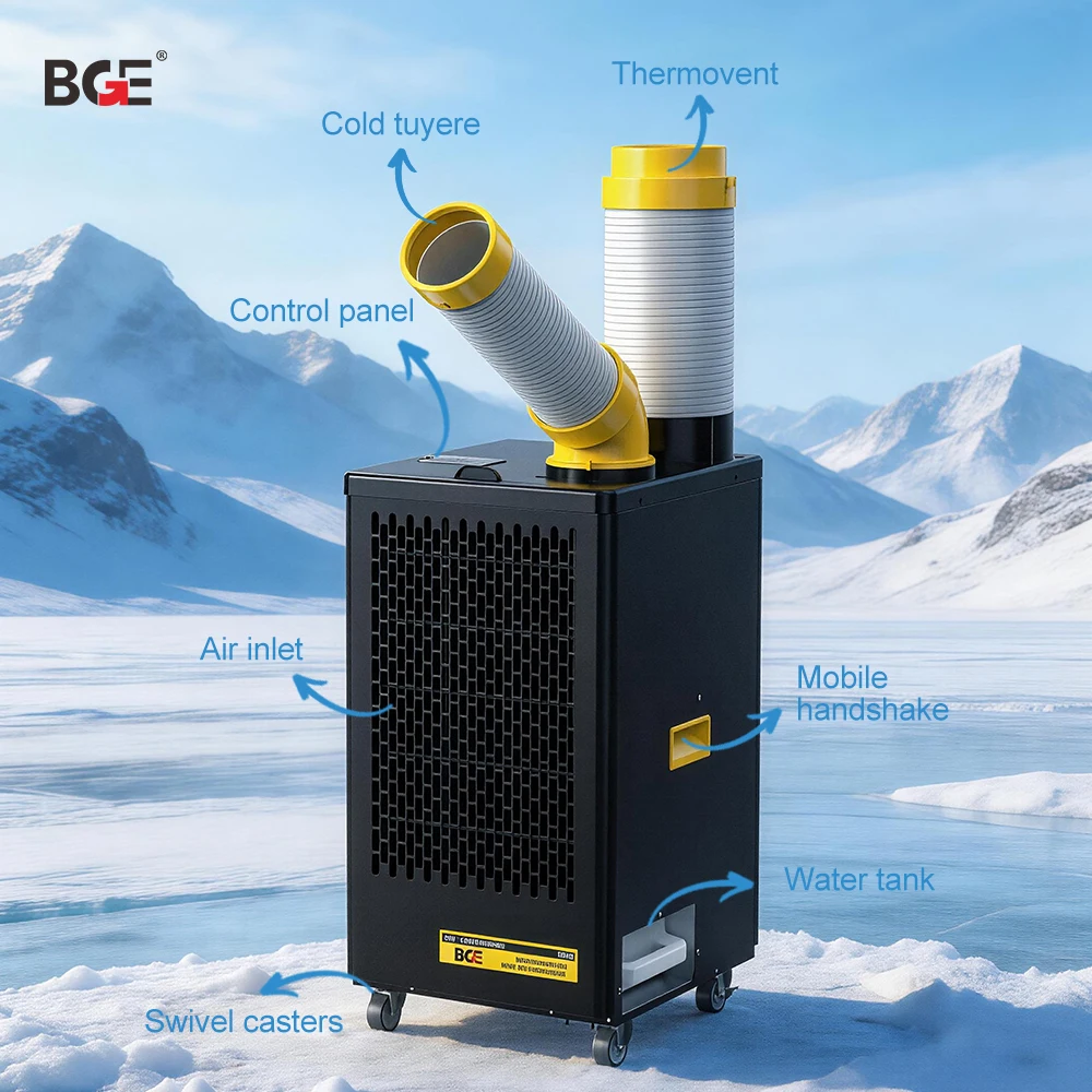 ATV&UTVBGE BGK1801-27 Portable Refrigerated Air Conditioner with Compressor Eco-Friendly Precise Floor Standing Commercial Air C