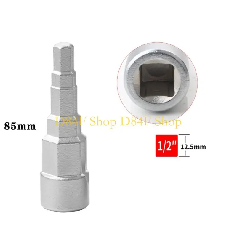 D84F Adjustable Radiators Valves Wrenches Adapter 5 Size 10mm To 21mm With 1/2Inch Square Connection For Heating Systems