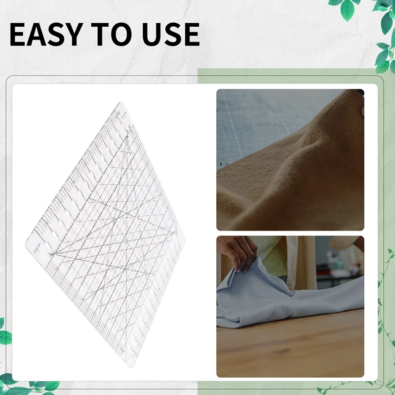 

Линейка для шитья, линейка для раскроя ткани, инструменты для квилтинга, принадлежности для шитья, резак для ткани, шаблон для пэчворка, DIY-AT35