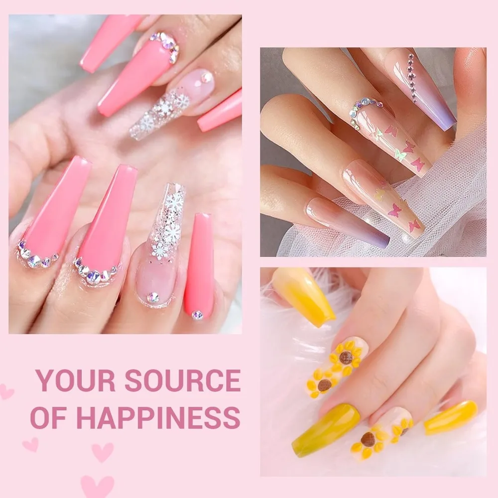 مجموعة أظافر أكريليك كاملة مع مثقاب وطلاء جل وأدوات فنية للمبتدئين والمحترفين بنفسك