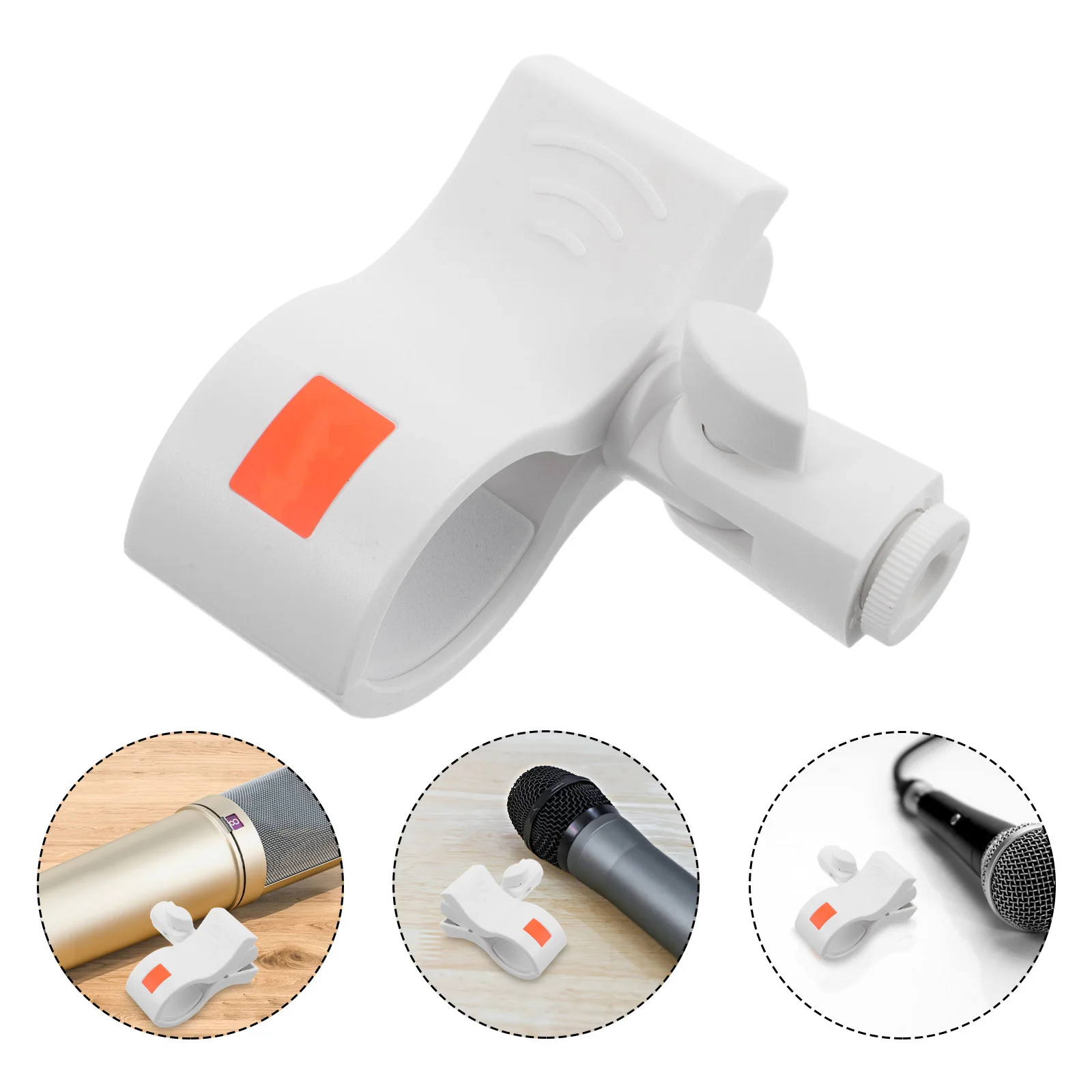 

Large Mic Clip Holder Adjustable Spring Clamp 32-62mm Diameter Microphone Mount for Streaming Clip Microphone