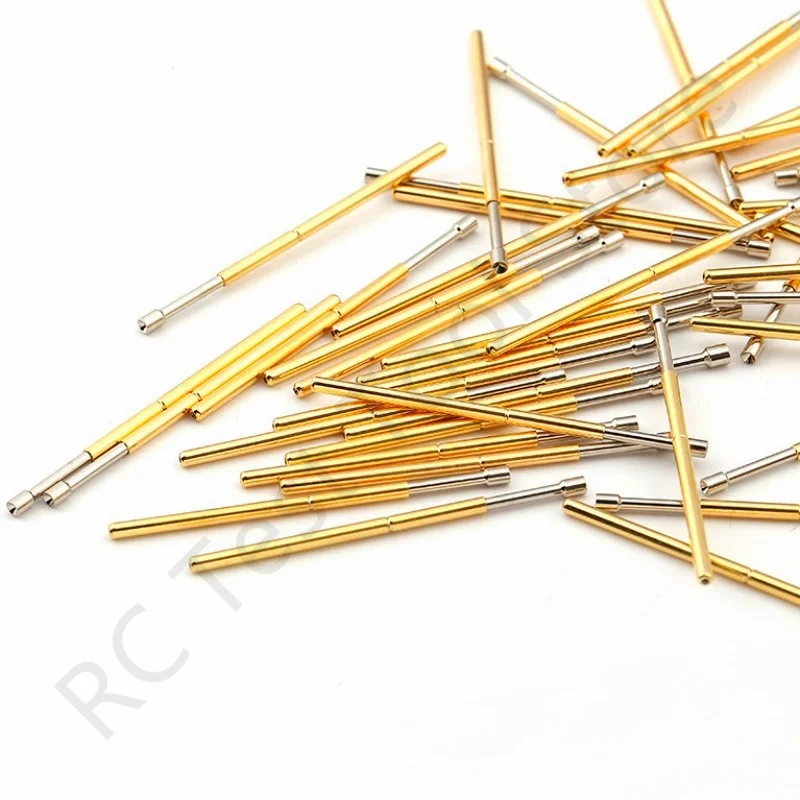 100PCS PL75-A2ฤดูใบไม้ผลิทดสอบทดสอบ Pin Pogo Pin PL75-A สำหรับการทดสอบ Circuit Board ความยาว33.35Mm Dia 1.02หัว Dia 1.30มม.