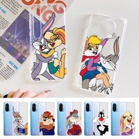 Funny Cute Rabbit B-ugs B-unny Mousepad For Samsung S 20 21 22 23 for Redmi Note7 8 9 10 for Huawei P20 30 40 Clear Case