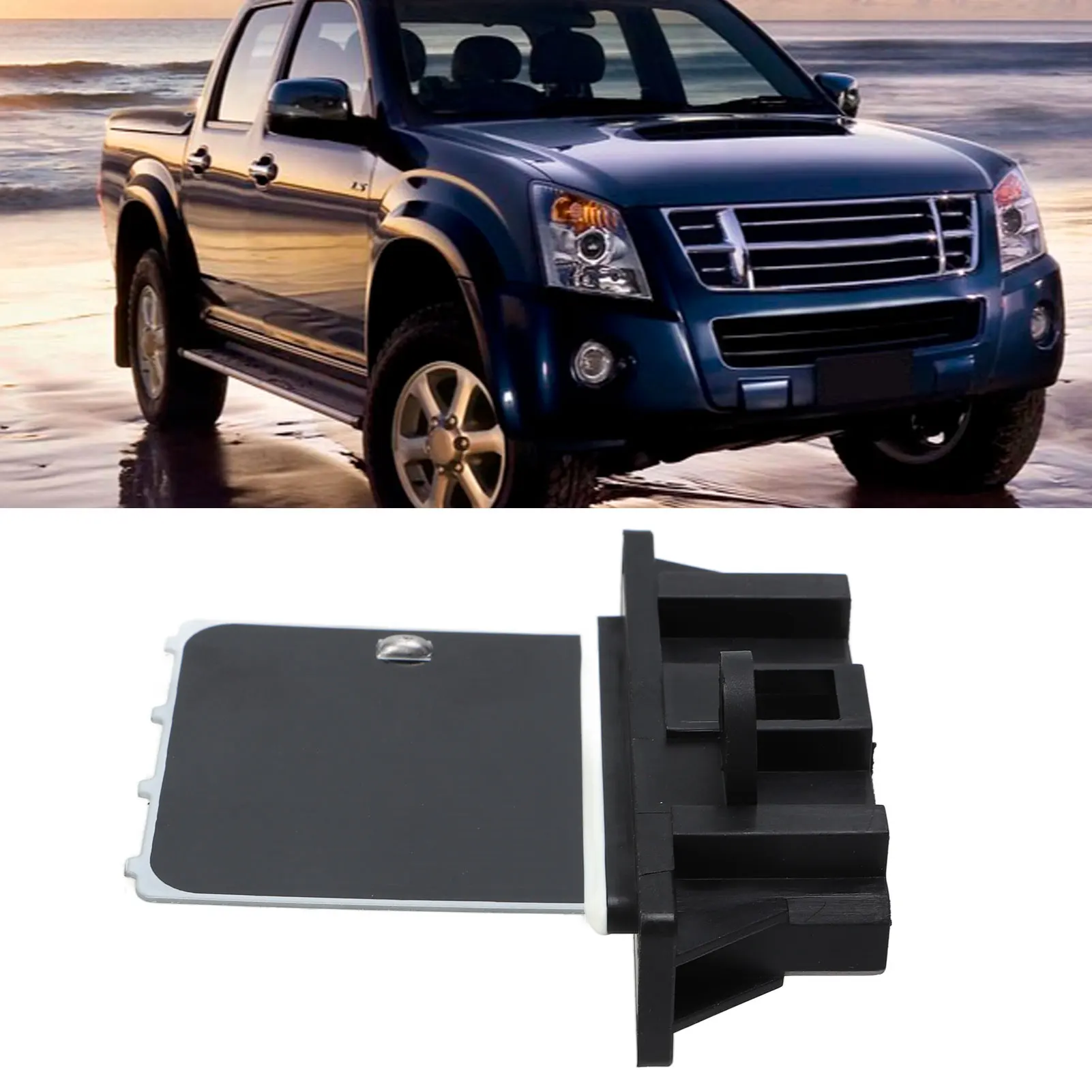 

AC Heater Blower Motor Resistor Car Blower Motor Fan Resistor 8980493940 Replacement for Isuzu Rodeo D‑Max 2002‑2012
