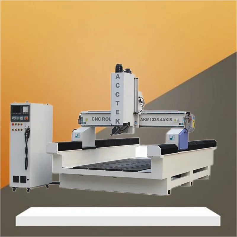 AccTek New Designed CNC Milling Machine For Woodworking Foam Modal Making CNC Sunken Worktable For High Size Material Engraving