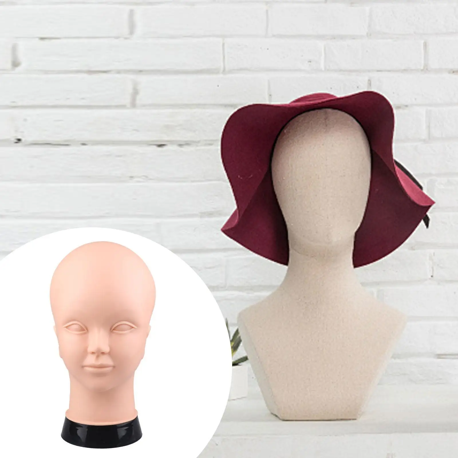 

Mannequin Head Model, Multipurpose Professional Manikin Head, Training Head for Hairstyling, Cap, Eyeglasses, Wig Making