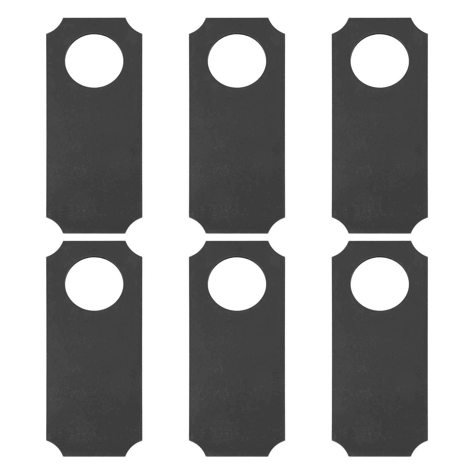 

6 Pcs Blackboard Sign Wooden Chalkboard Door Knob Hanger Tag for Bedroom Office Home Hotel Customizable Erasable Reusable